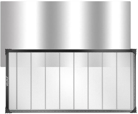 Mesa de Trabajo Láser en Panal, Honeycomb Laser Bed para Máquina de Grabado Láser, Disipación Rápida del Calor y Protección de Mesa, con Placa de Aluminio (950 x 460mm)