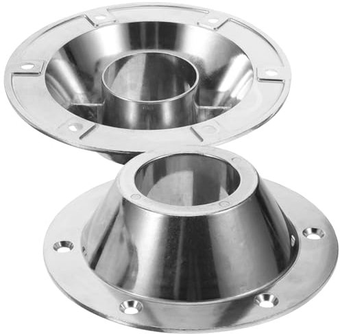 TOPPERFUN 2stücke Aluminium Rv Tischbasis Mit Montageschrauben Leichte Und Robuste Tischhalterung Für Wohnmobile Geeignet Für Standard-tischgestelle Und Stützen