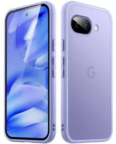 JETech Matte Hülle für Google Pixel 9a, Iris | Robuster Schutz, Matte Rückseite, Anti-Fingerabdruck, Stoßfestes Design