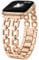 Wearlizer Compatible with Apple Watch Straps 44/45/46/49/42mm Women, Dressy Fancy Metal Chain Pretty Strap Gold Silver Link Bracelet for iWatch Ultra SE Series 10 9 8 7 6 5 4 3 2 1 Rose Gold