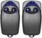 Telecommande Portail Compatible avec FlO2r-s, 433MHz télécommande Porte de Garage pour FLOXIR/FLOXR/FLOX2R/OXI/OX2, 2 Canaux (2pcs)