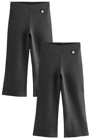 NEXT Mädchen Stretch-Jerseyhose im Bootcut, 2er-Pack