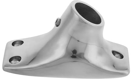 Gogogmee Support Mât Pavillon Bateau Acier Inoxydable Base Drapeau Miroir Latéral Résistant et Facile à Installer pour Yachts et Voiliers