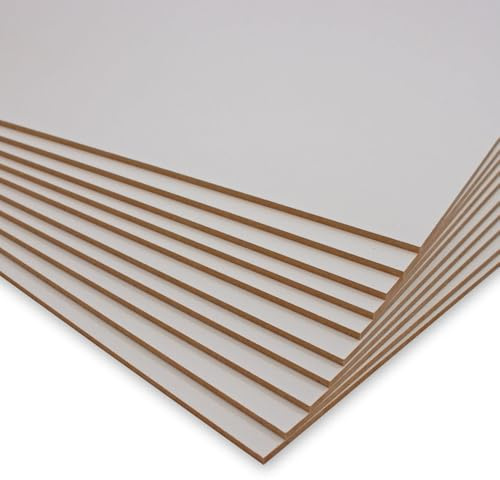 PEGBOARD 5mm 42 x 30 cm 30er Set MDF-Platten | weiß lackiert, Perfekt für Lasergravur, CNC-Bearbeitung | präzise Zuschnitte