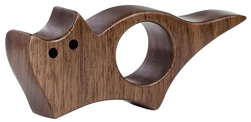 Vmoomax Cat Book Page Holder, Walnut Thumb Page Turner for Reading, Ergonomic Cat-Shaped Book Page Holder for Students, Teachers, Book Lovers, Librarians, and Readers of All Ages