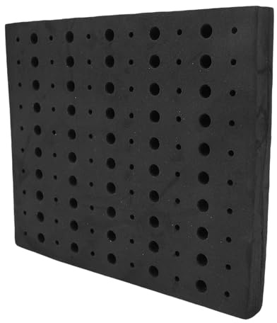 YUEHISY Router Bit Storage Tray, High Density Foam with 1 4 & 1 2 Inch Holes, Milling Bit Organizer Holder for Tool Box Workshop Organization (EVA Router Base)