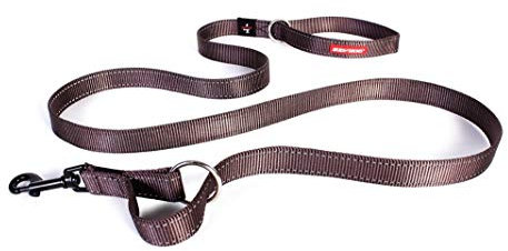 EzyDog Vario 2 Hundeleine, längenverstellbar, 91/182 cm, schokoladenbraun