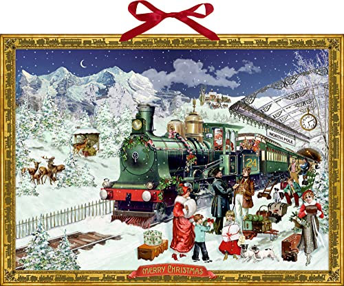 Wandkalender – Nostalgische Eisenbahn: Mit 24 Verwandeltürchen