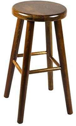 Magnetic Mobel Stück Holz Buche hell Heller Holzhocker Barstuhl Stuhl Barhocker 60 cm (Eiche)