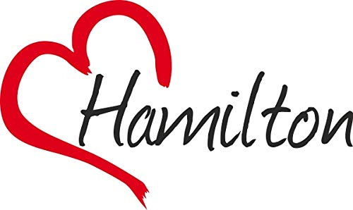 Auto Aufkleber Stadt Hamilton Kanada Herz Sticker ca.9x15 cm konturgeschnitten