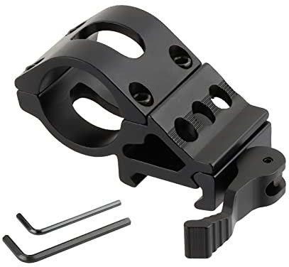 ToopMount Picatinny Schiene 25,4 mm abgewinkelt Offset Low Profile Ringmontage QD für Taschenlampe Laser Sight Aluminiumlegierung Jagd Zubehör Schnellverschluss Zielfernrohrmontage