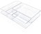 Lilly Things ANTIRUTSCH Schubladen Ordnungssystem (transparent) Schubladen Organizer Schubladeneinsatz Aufbewahrungsbox für Make-Up Kosmetik Schminktisch Schreibtisch Büro Bad Küche (4-teilig)