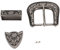 Fdit Vintage Gürtelschnalle Vintage Style handgefertigte Legierung Taille Gürtelschnalle Set Celtic Knot Gürtelschnalle für Männer Einfache Cowboy Gürtel Dekoration(40mm)