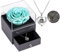 Geschenke für sie konservierte echte Rose Schublade Ewige handgemachte konservierte Rose mit Halskette 100 Sprachen Geschenk, verzauberte echte Rose Blume zum Valentinstag Muttertag (Wasserblau)