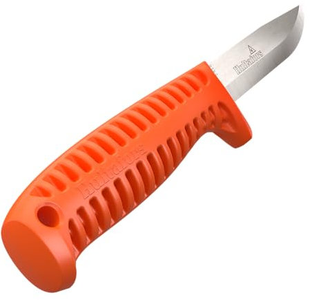 Hultafors Craftsman's knife HVK Bio sustainable version I Environmentally-friendly all-purpose knife with ergonomic handle and carbon steel blade I With practical hanging hole I 385050