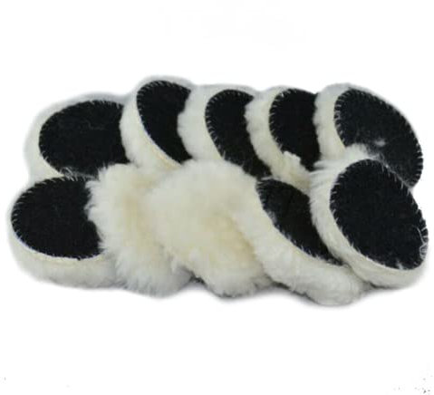 Wolle Polierpad, 20 Stück 75 mm Polierscheibe Polierset Auto Weiche Wolle Polierpad polierscheibe Puffer Pad, 3inch Autopolierer Für poliermaschine