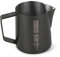 MHW-3BOMBER Espresso Dampfkrug Milchaufschäumkrug Edelstahl Milch Kaffee Cappuccino Latte Art Barista Tasse 600ml (Mattschwarz) P5033B