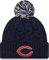 New Era Offizielle NFL-Mütze für Damen, mit Zopfmuster, Bommel, Blau, Einheitsgröße