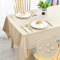 DWCN Wipe Clean Tablecloth Wipeable Tablecloths Beige Table Cloth Waterproof Tablecloth Table Cloths Rectangle 130x130cm(51x51in) Polyester
