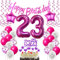 Deko 23. Geburtstag Frauen luftballons 23 Geburtstag Deko Geschenk für 23. Geburtstag Frauen rosa 23. Geburtstag Tortendeko 23 Frau Geburtstagsdeko 23 jahre Frau Geburtstag dekoration rosa