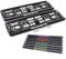 Customisable Number Plate Holders - Set of 2 | Add Custom Text - Change Colour & Font | Premium Registration Plate Frames For Cars, Vans, Trailers | Standard Size