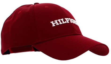 TOMMY HILFIGER TH Monotype Canvas Cap Royal Berry
