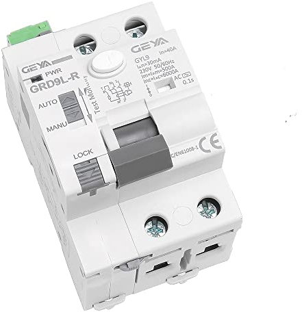 Diferencial Auto Rearmable Disyuntor de dispositivo de reconexión automática 2P 40A 30mA 100mA 300mA RCD Smart Breaker tipo CA Diferencial Auto Rearmable ( Tamaño : 220V , Color : RCCB-4P-40A-100mA )