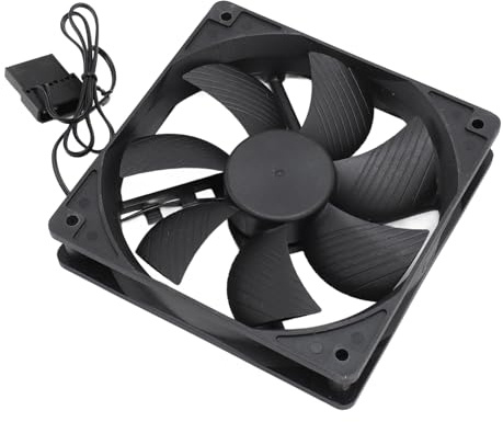 Tosuny Gehäuselüfter, 12-Volt-Computerlüfter, Bürstenloser DC-Lüfter mit Zwei Kugellagern, 120 Mm X 120 Mm X 25 Mm Computerlüfter, PC-Abluftventilator, 3000 U/min, 2-poliger