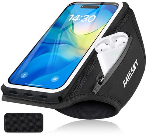 Sportarmband Mit Kopfhörer Tasche Handytasche Joggen Sport für iPhone 16 Pro Max 15 Pro 14 13 12 Galaxy S25 Ultra S24 S23, Xiaomi Huawei Handyhalterung Joggen Arm Handyhülle Running Armband