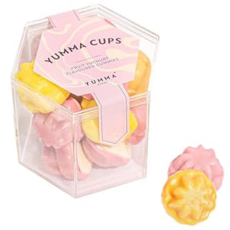 Yumma Candy Yumma Cups, 79 g – Fruchtjoghurt-Gummibonbons in edler Hexagon Box
