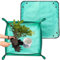 Estera Plegable para Jardinería, 2 Piezas Impermeable Plantación Mat, Alfombrillas para Trasplante de Plantas para Plantar Suculentas en Macetas Cuidado de Plantas de Jardín Interior (Verde)