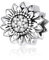 Sonnenblume „You Are My Sunshine“ Charm-Perle Blumenmotiv, echtes 925er Sterlingsilber, kompatibel Armband