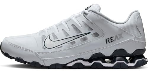 Nike Reax 8 TR Herren Trainingsschuh, White/Metallic Silver-Classic Charcl, 44 EU