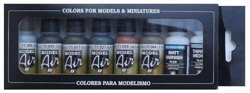 Vallejo 71165 Model Air Set - Luftwaffe Pre-War to 1941, 17 ml (8er Pack)