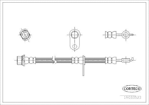 Corteco 19033523 Bremsschlauch vorne rechts