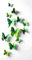 12 PCS 3D Schmetterling grün Aufkleber Aufkleber Wand Aufkleber Basteln, Art Decor Wand Sticker Home Kid Room Aufkleber Schmetterlinge