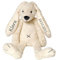 Elefantasie Stofftier Hase mit Namen und Geburtsdatum personalisiert Geschenk 40cm weiß