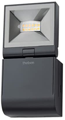 Theben 1020722 theLeda S10L BK I LED-Strahler I LED-Beleuchtung I LED-Lampe I LED-Leuchte I Wandmontage I Außenbereich I IP 55 I schwarz
