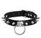 MILAKOO O Ring Punk Goth Metall Spike Nieten Leder Kragen Halskette Nieten Halsreifen für Frauen