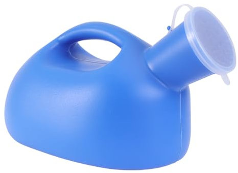 Artibetter Orinal portátil Botella para Exterior Orina con Tapa Inodoro de Emergencia 2000 ml (Azul)