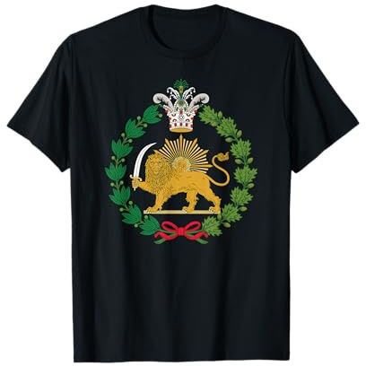Shir-o-Khorshid Löwe und Sonne, persisches iranisches Symbol T-Shirt