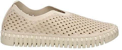Ilse Jacobsen HORNBÆK | Flache Damen-Schuhe | Slip-On Sneaker mit Recyceltem Mikrofaser-Material und Rutschfester Natur-Gummisohle | Tulip3275 | Leicht Atmungsaktiv Umweltfreundlich | KIT | 38