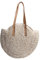 LUI SUI Frauen Stroh Bag Runde Sommer Strand Tote Bag Urlaub Umhängetasche