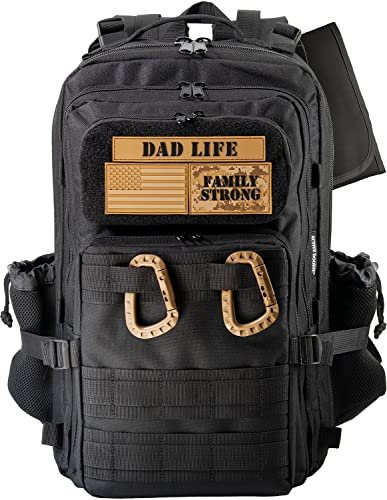 ActiveDoodie Dad Life Wickelrucksack für Herren, Schwarz , Large (Pack of 1)
