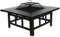 Trueshopping 4-in-1 Fire Pit, Tabletop, Grill & Ice Bucket Cooler – Alloy Steel Wood & Log Burner Outdoor Fire Pits for Garden BBQ - Chiminea Alternative with Safety Mesh, Firepoker, Weather Cover