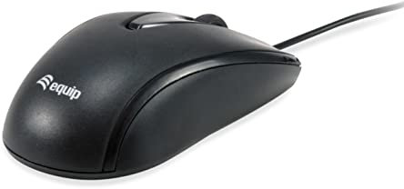 Equip 245114 Souris Optique avec Port USB Noir jusqu'à 1600 dpi