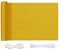 MEEYI Sichtschutz Balkon Sichtschutz 90x800cm, Balkonverkleidung Blickdichte Wind- und UV-Schutz Wetterfest 100% Privatsphäre Balkonverkleidung mit Ösen, Nylon Kabelbinder und Kordel, Gelb