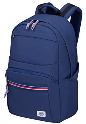 American Tourister Upbeat - Zaino per laptop, 45 cm, 21.5 L, Navy Blue
