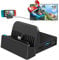 Switch Dock for Nintendo Switch OLED Model, 4K/1080P HDMI Travel TV Docking Station Adapter with USB 3.0 High Speed,TV Adapter Replacement Charger, Compatible with Nintendo Switch Switch OLED