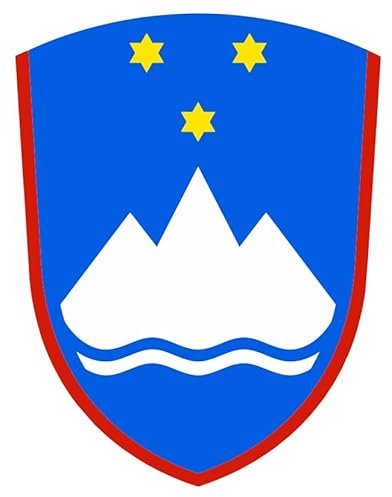 Nation Slowenien Aufkleber 3 Stück Flaggen Fahne Wappen Set selbstklebend Sticker PKW Auto Motorrad Biker Büro F3, multi